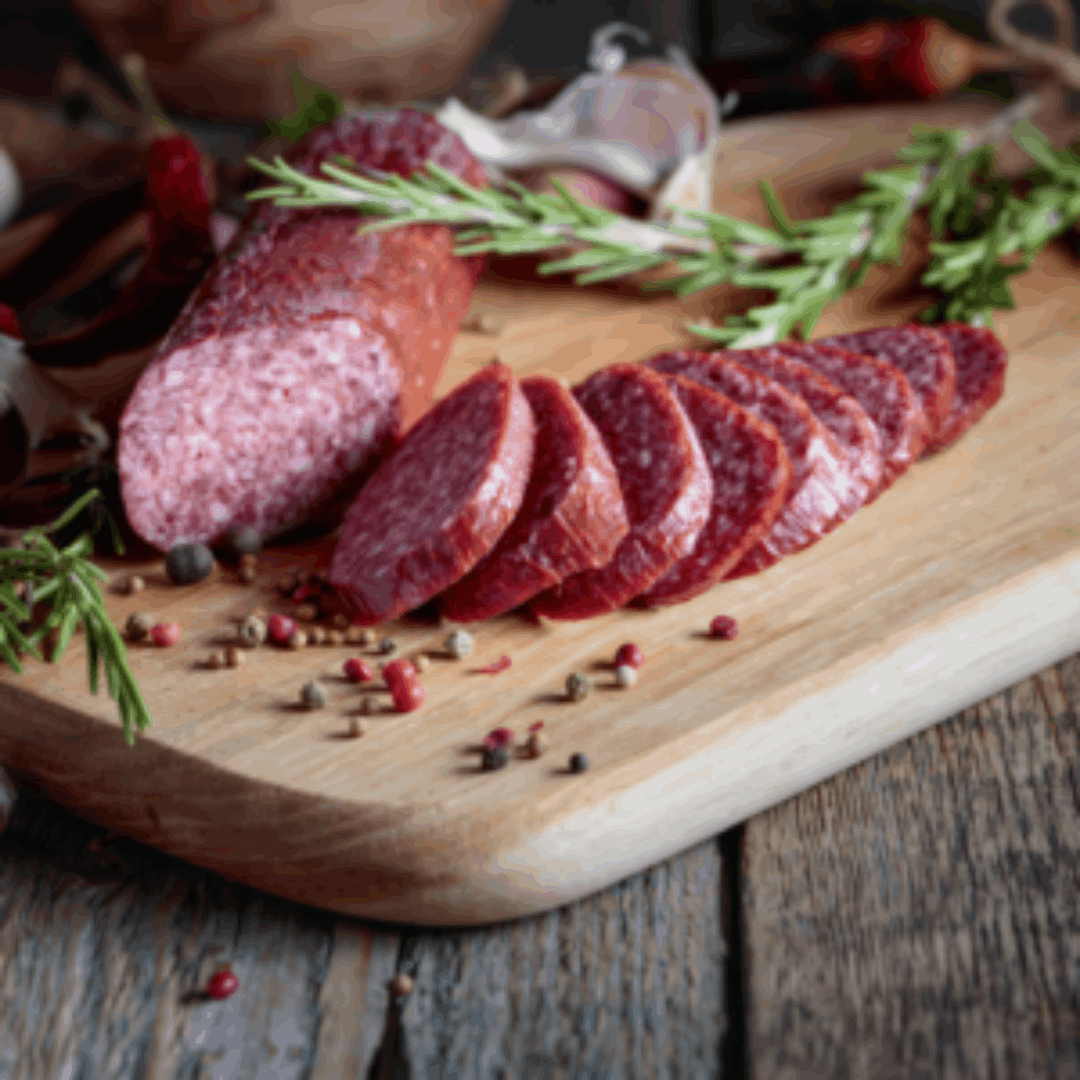 Skjern Enge okse spegepølse