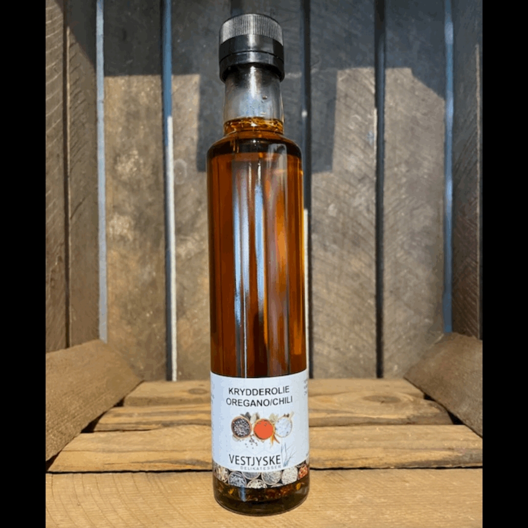 rapsolie, oregano, chili