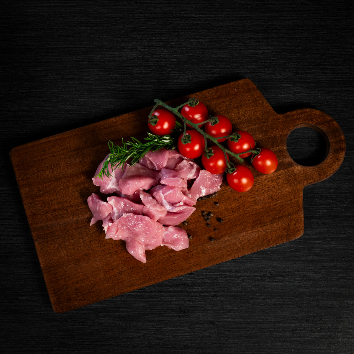 Skinkekød i tern (450g)