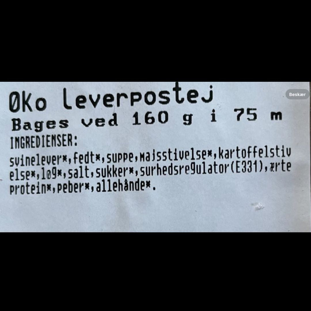 5 x 200g Bag-selv-leverpostej Øko